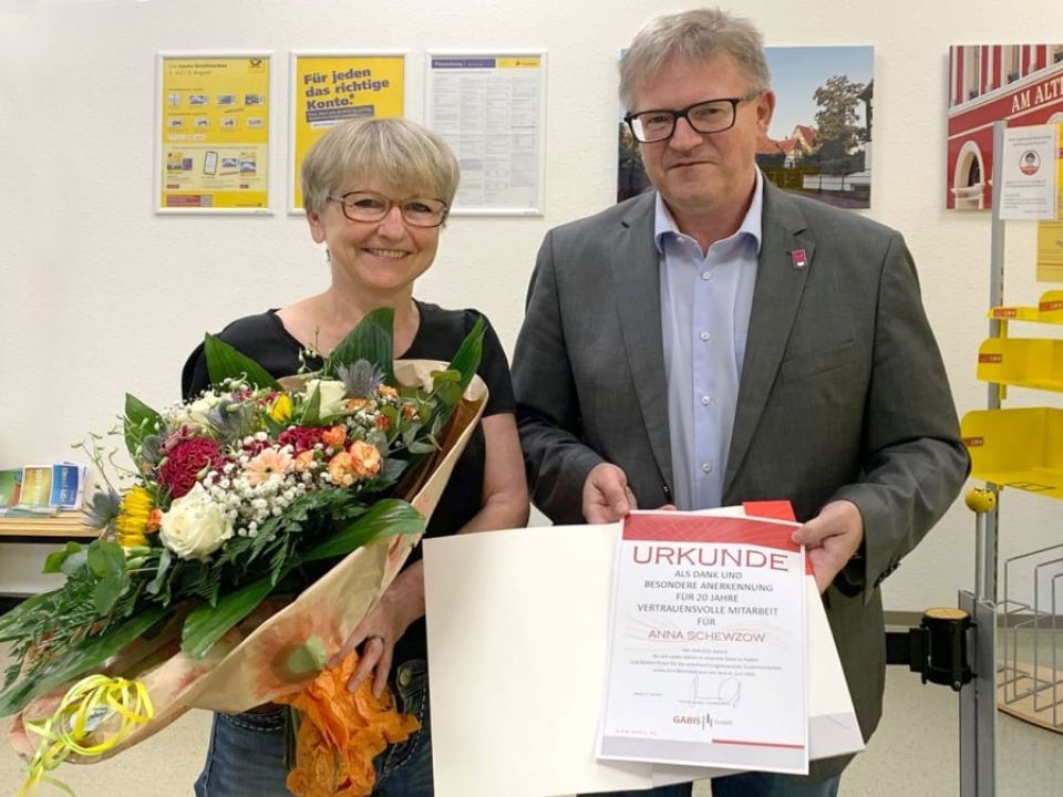 Newsbeitrag: 20 Jahre im GABIS-Team: Dank und Glückwünsche an Anna Schewzow