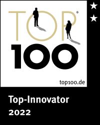 Zertifikat als "Top-Innovator 2022" von top100.de